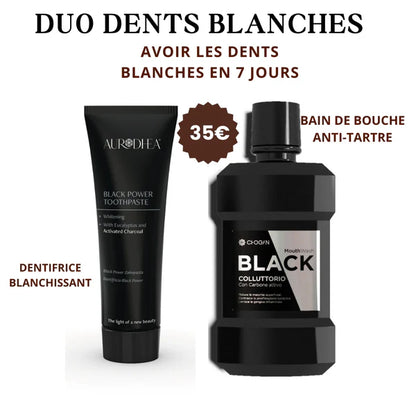 UN DUO DENTS BLANCHES = UNE BROSSE A DENT DOTÉE DE LA NANOTECHNOLOGIE